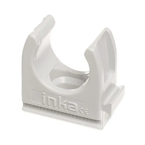 Bride plastic pentru tub rigid eBULL Ø16 mm, pachet 100 bucati