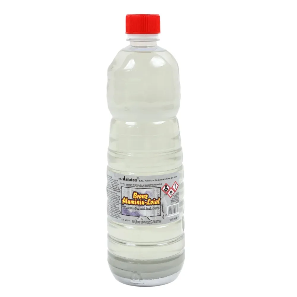 Bronz alchidic pentru lemn / metal, Jalutex, interior / exterior, argintiu / aluminiu, 1 L