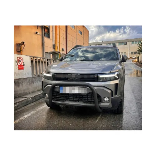 Bullbar auto fata negru mat compatibil Dacia Duster III 2024-> cu kit montaj — imaginea 2