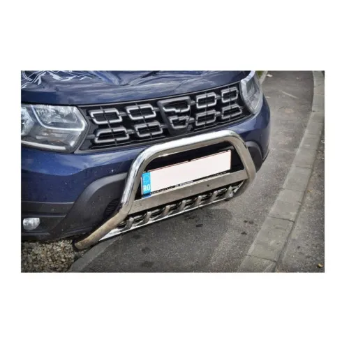 Bullbar inox compatibil Dacia Duster II 2018-2024 cu kit montaj inclus — imaginea 3
