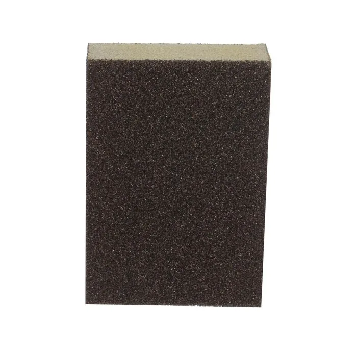 Burete abraziv pentru slefuire lemn / zidarie, Carbochim B4F, 100 x 70 x 25 mm, granulatie 80