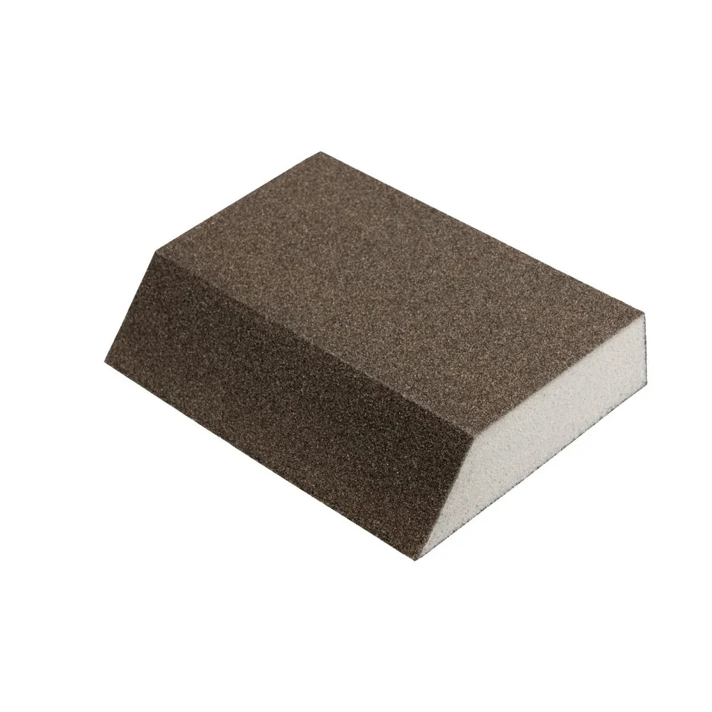 Burete abraziv pentru slefuire vopsea / lac / chit / lemn, Klingspor SK700A, 125 x 89 x 25 mm, granulatie 100