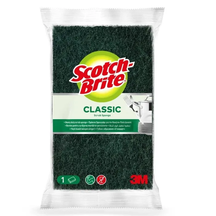 Burete pentru bucatarie Scotch-Brite Classic, verde + galben