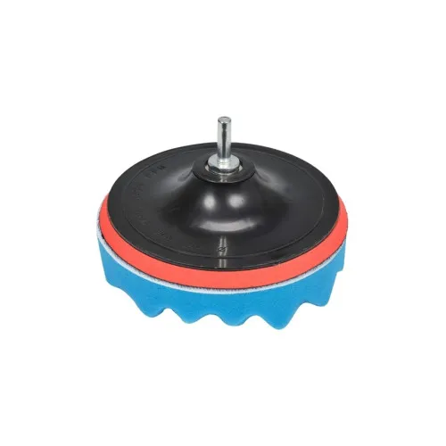 Bureti polisat auto 180 mm M14 6000 RPM 8 piese cu suport adaptor si blana lustruit — imaginea 3