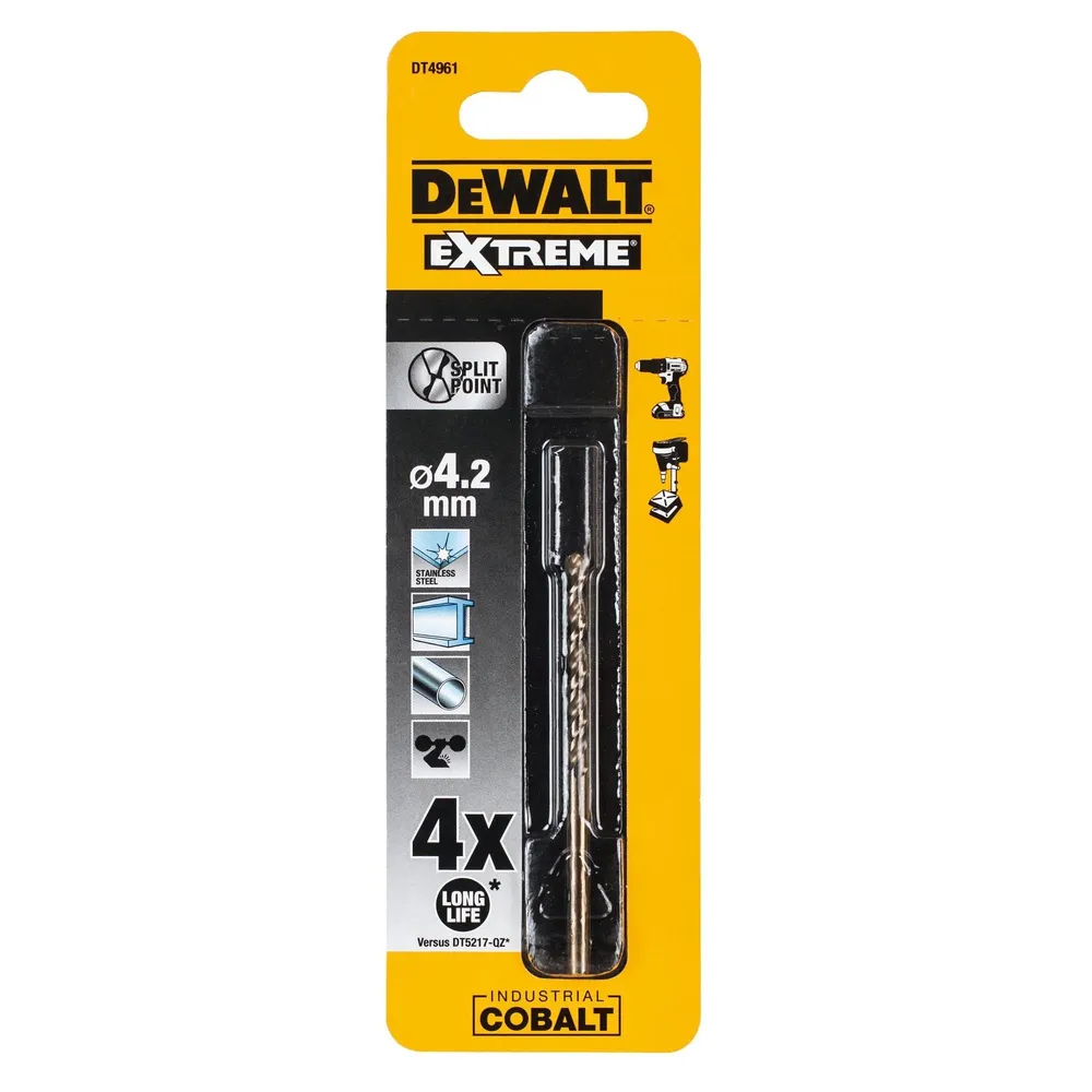 Burghiu metal HSS-CO 4.2 x 75 mm DeWalt
