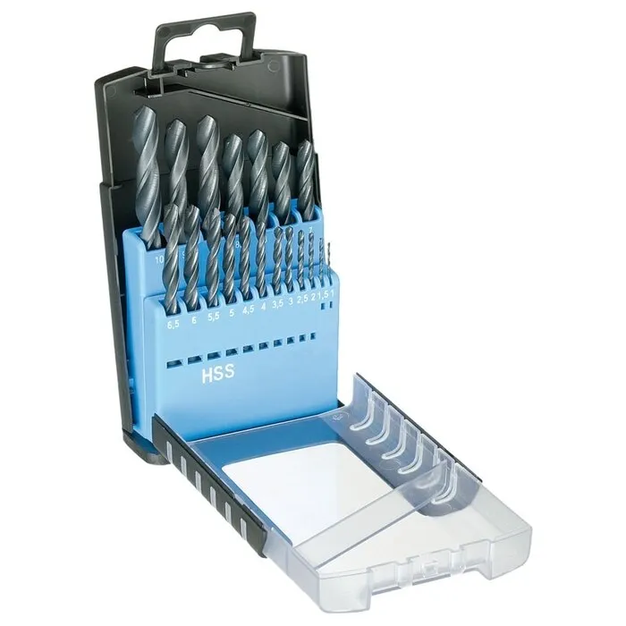 Burghiu pentru metal, tip HSS, 1 - 10 mm, set 19 bucati