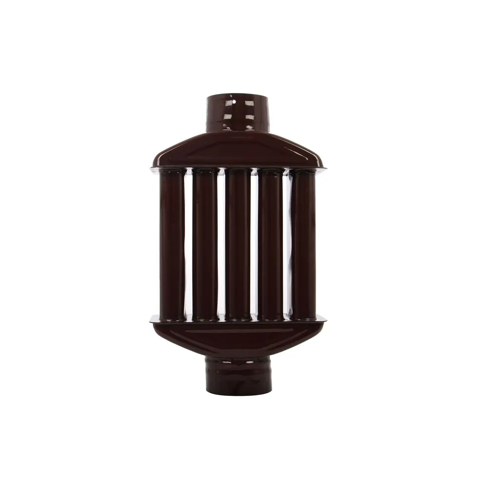 Burlan recuperator patrat, tabla emailata, 130 x 650 mm, negru lucios