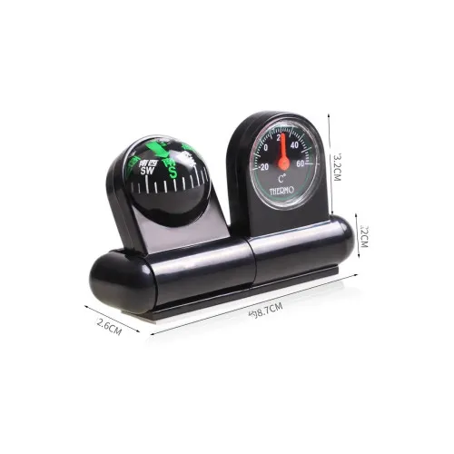 Busola cu termometru auto pentru interior — imaginea 3