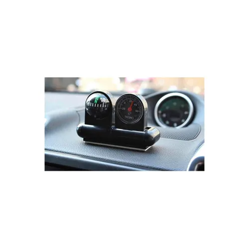 Busola cu termometru auto pentru interior — imaginea 2