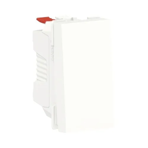 Buton cu revenire Schneider Unica, alb