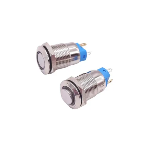 Buton din aluminiu 12V ,12mm — imaginea 2