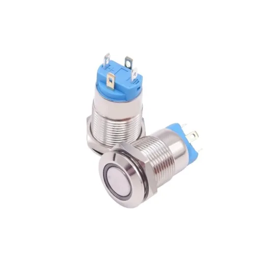 Buton din aluminiu 12V, 12mm