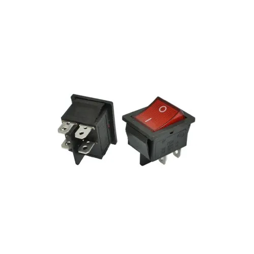 Buton electric rosu 12V — imaginea 2