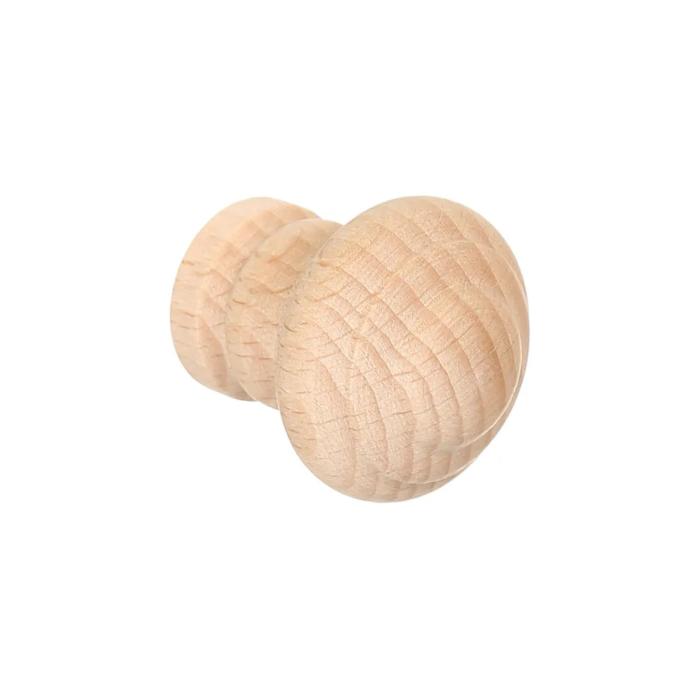 Buton mobila, Ø 30 mm, lemn brut