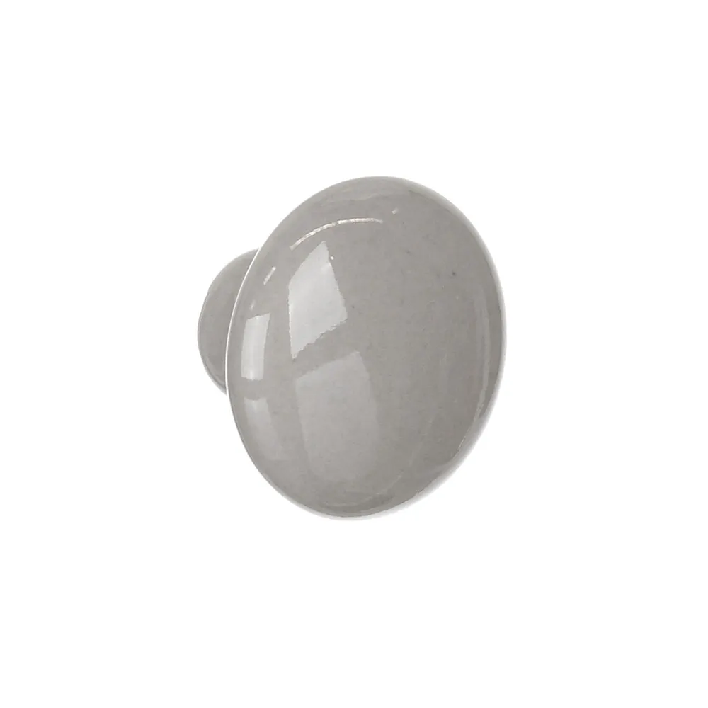 Buton mobila, Ø 32 mm, ceramica, gri