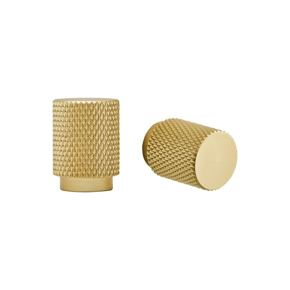 Buton mobila Inspire Axel, Ø 18 mm, aluminiu, auriu, finisaj mat