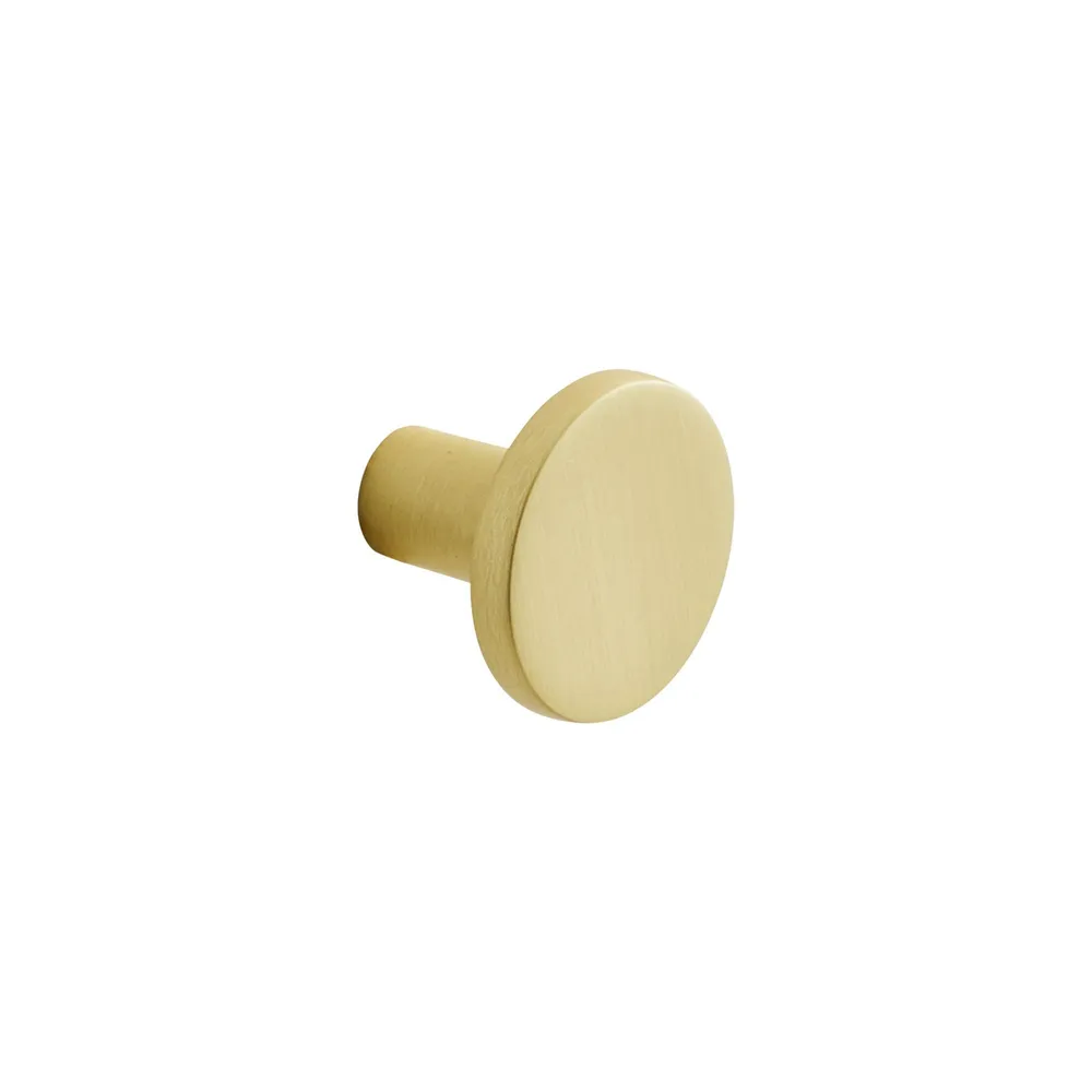 Buton mobila Inspire Benny, Ø 25 mm, aluminiu, auriu, finisaj alama mat