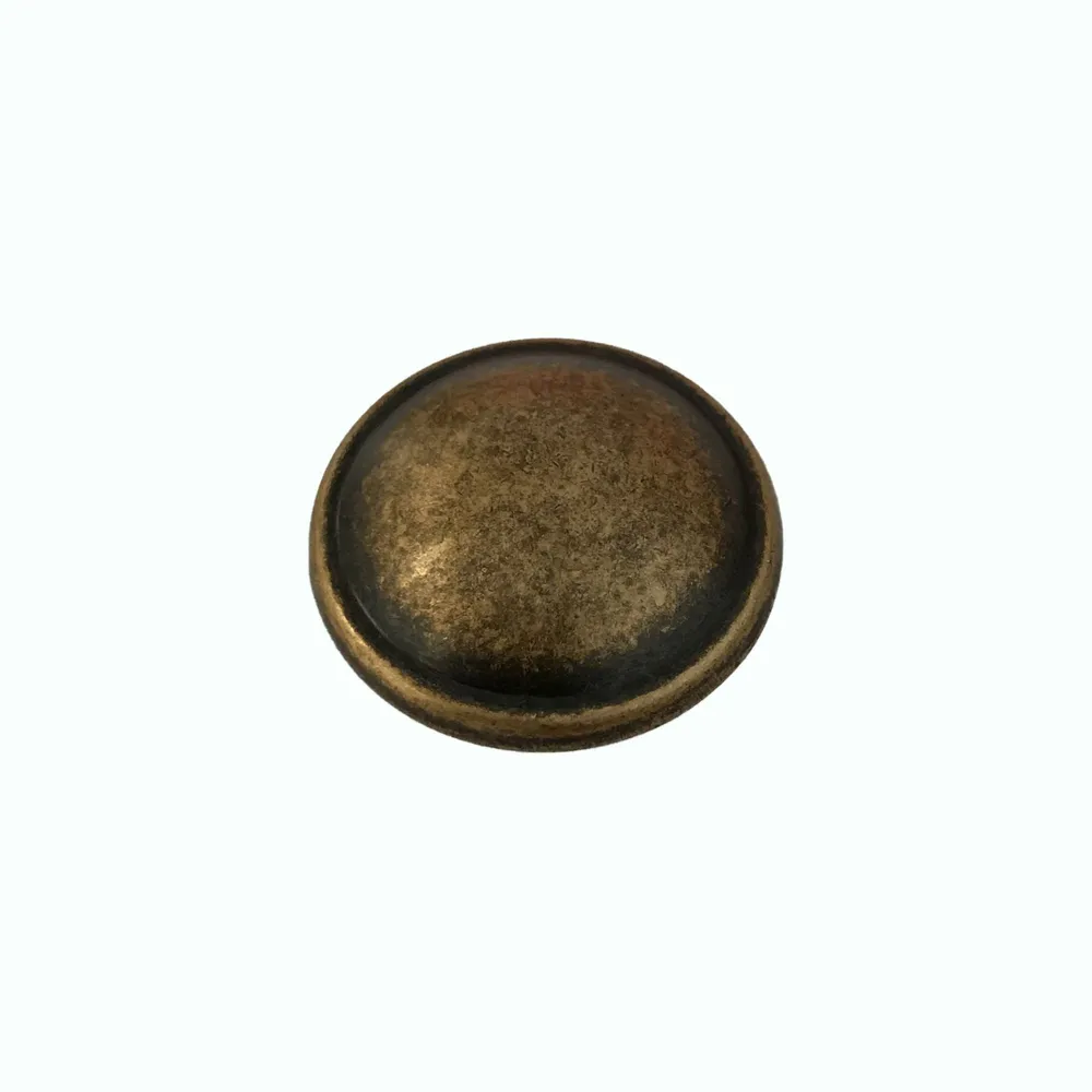 Buton mobila Mali, Ø 32 mm, zamac, maro, finisaj alama