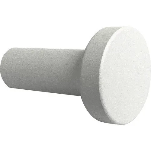 Buton pentru mobila Ø25mm, aluminiu alb