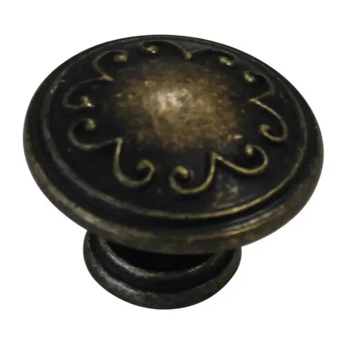 Buton pentru mobila Ø32mm, metal zamac brunat