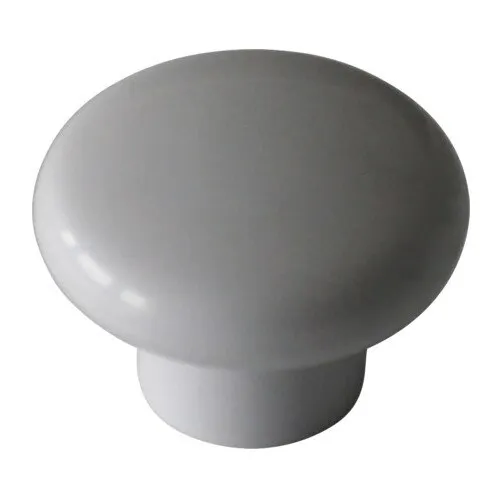 Buton pentru mobila Ø34mm, plastic argintiu