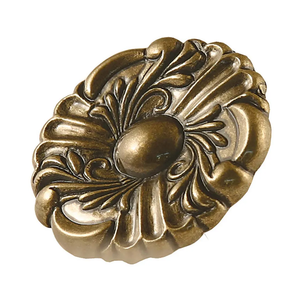 Buton pentru mobila, metalic, alamit antic, M 482.79.29, 36 x 19 mm