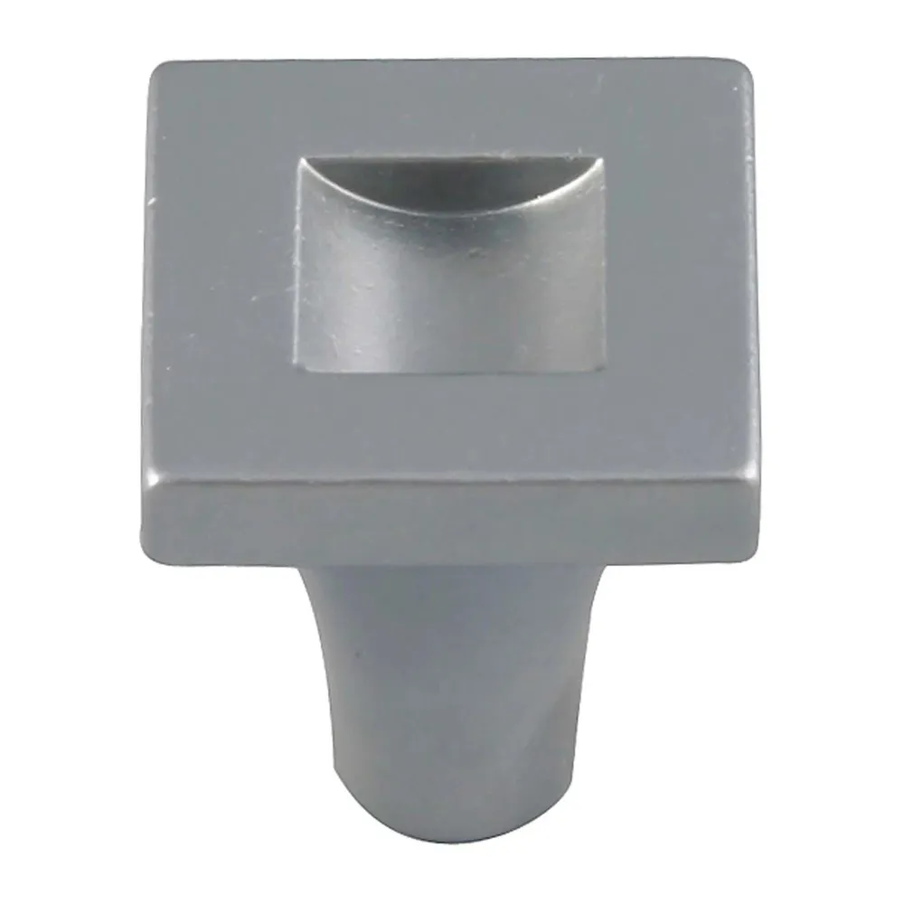 Buton pentru mobila, metalic, crom satinat, M 481.87.23, 20 x 25 mm