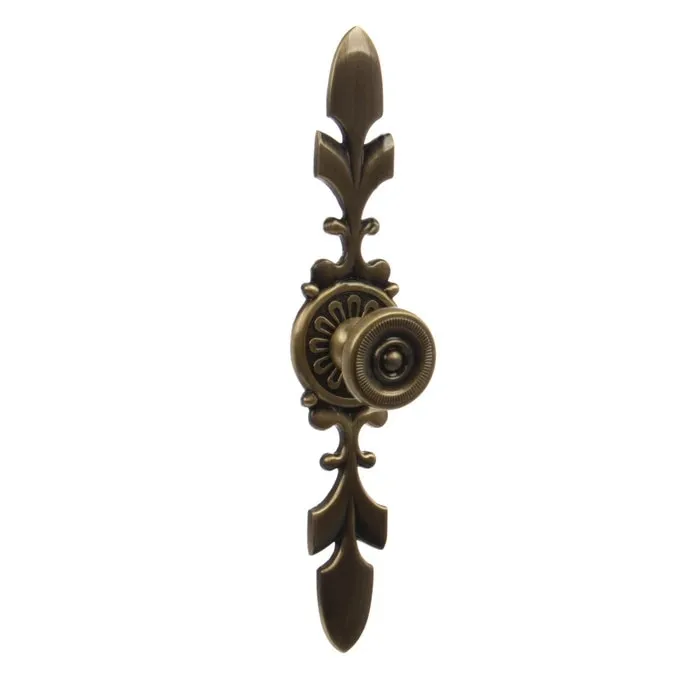 Buton pentru mobila, metalic, grafiat, 175x25mm