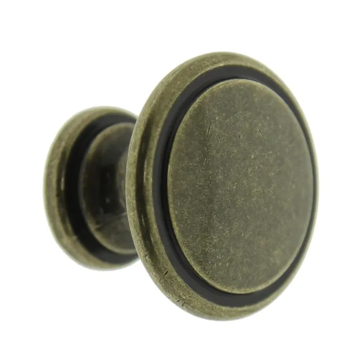 Buton pentru mobila, metalic, grafiat, M 880.09, 30 x 23 mm