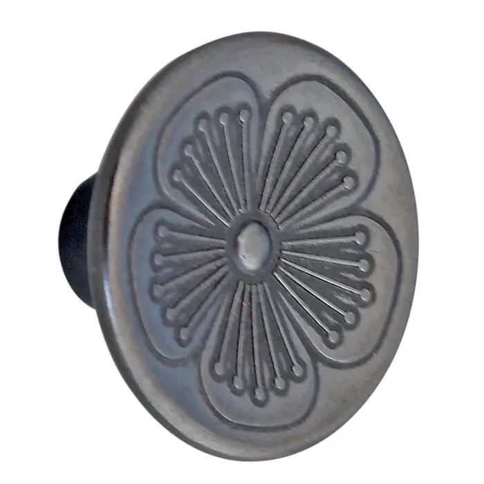 Buton pentru mobila, metalic, negru, M 486.26.19, 35 x 20 mm