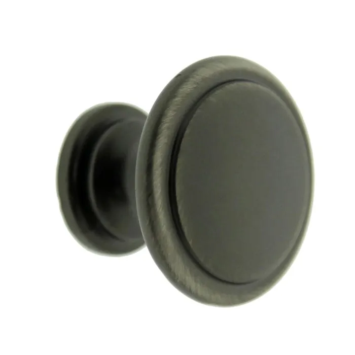 Buton pentru mobila, metalic, nichel antic, M 880.09, 30 x 23 mm