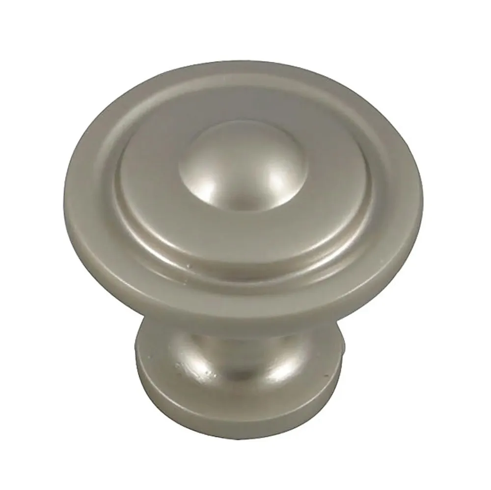 Buton pentru mobila, metalic, nichel satinat, M 481.97.25, 32 x 27 mm