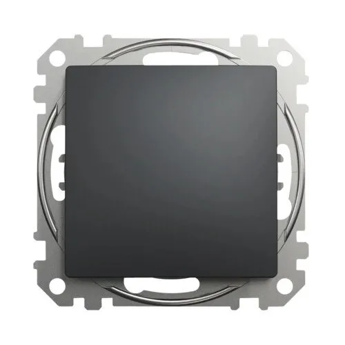 Buton simplu Schneider Sedna Design, antracit