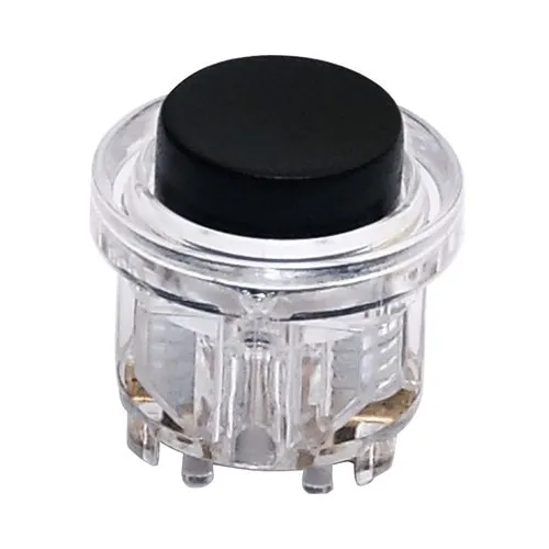 Buton sonerie cu fir, Honeywell Friedland, 8-12V, negru, diametru 20mm