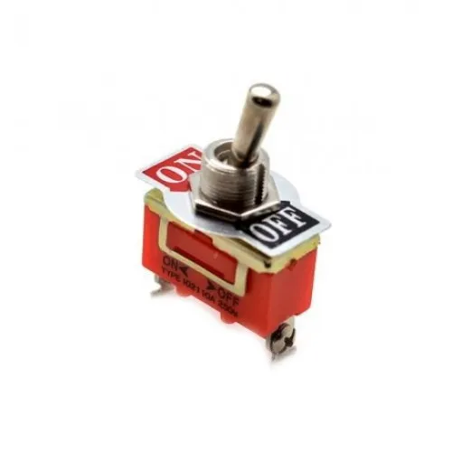 Buton universal 2 pozitii ON/OFF tip comutator metalic pentru instalatii auto si electrice — imaginea 2