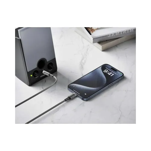 Cablu adaptor audio Type C la Jack 3.5 mm mama 1 m impletit cu silicon — imaginea 2