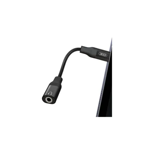 Cablu adaptor audio XO Lightning la Jack 3.5 mm mama compatibil iPhone negru — imaginea 2
