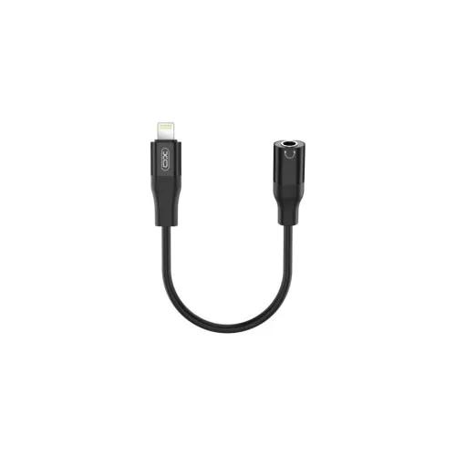 Cablu adaptor audio XO Lightning la Jack 3.5 mm mama compatibil iPhone negru