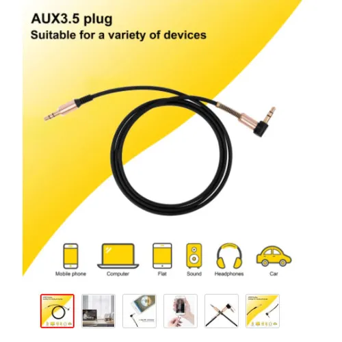 Cablu Audio AUXILIAR jack-jack — imaginea 2