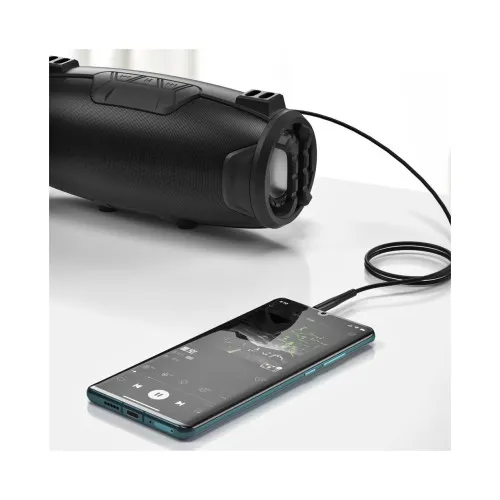 Cablu audio XO Jack 3.5 mm la Jack 3.5 mm negru 1 m — imaginea 3