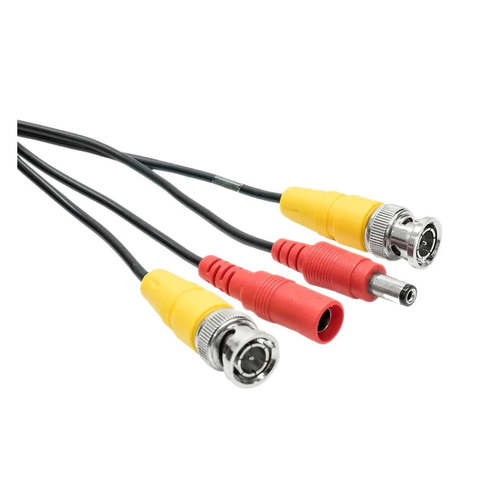 Cablu coaxial video, alimentare PNI CCTV, 4 x 0.22 mm², 30 m, negru
