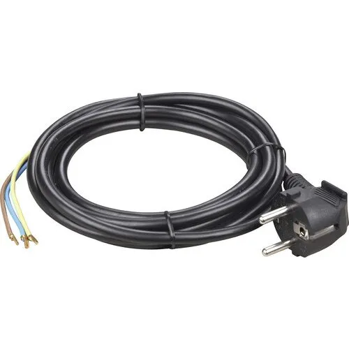 Cablu de alimentare H05VV-F, 3x1, 5mm, 3m, negru