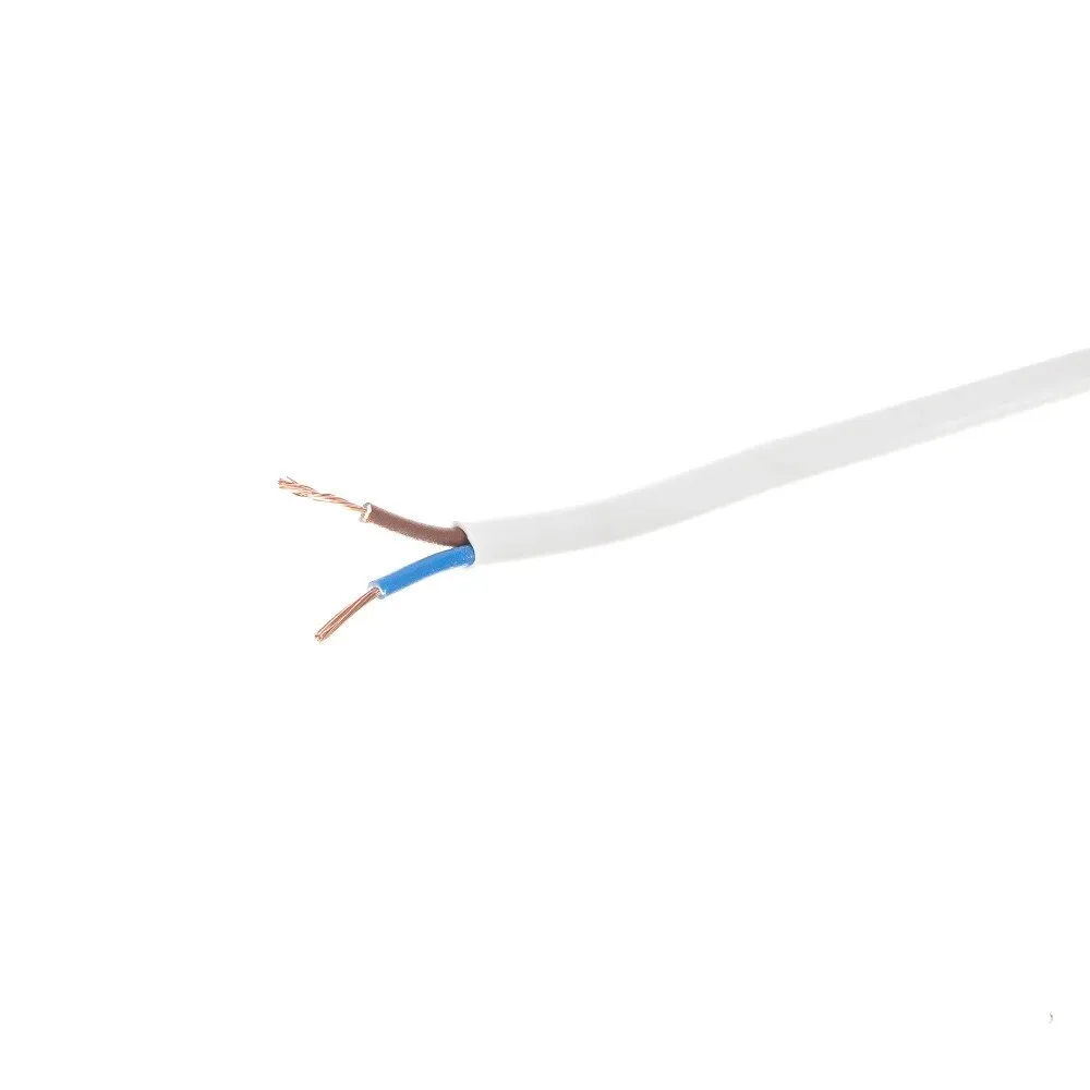 Cablu electric H03VVH2-F 2x0.50mm 10m alb