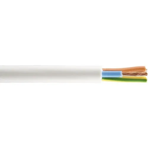 Cablu electric MYYM H05VV-F 3x2, 5 mm alb, inel 25m