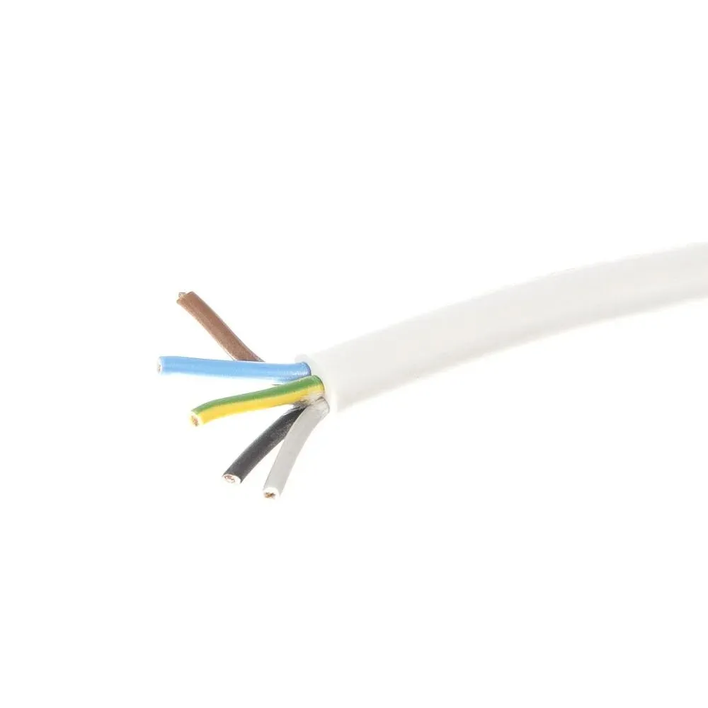 Cablu electric MYYM H05VV-F 5x2.5mm alb, 1m