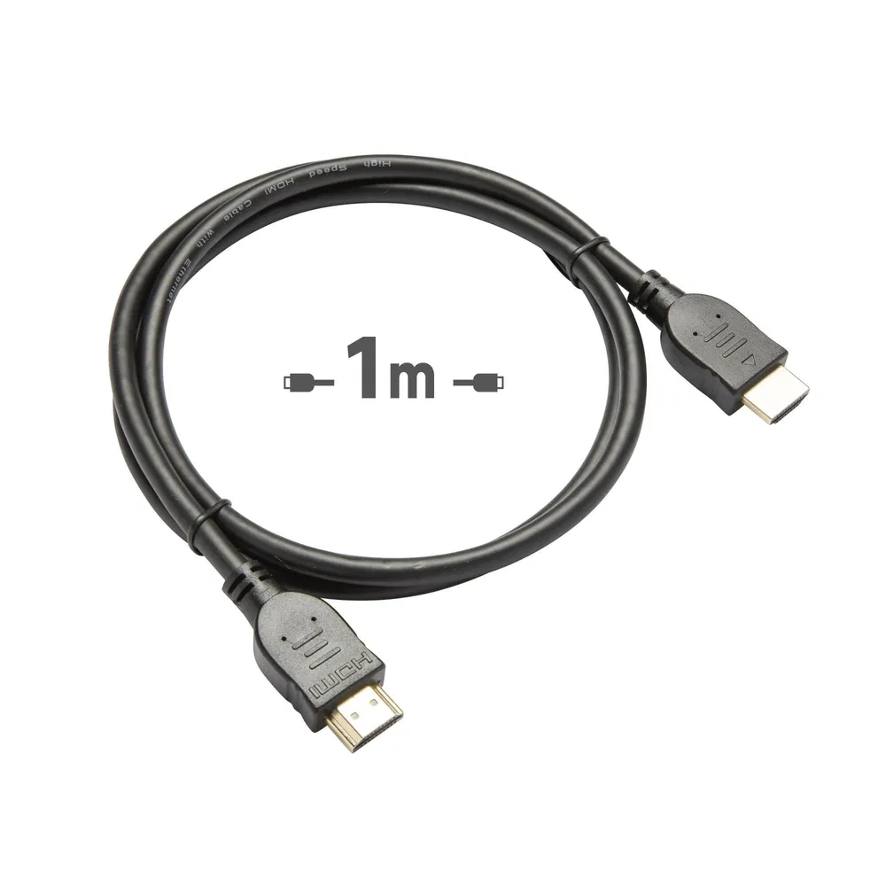 Cablu HDMI 2.0 Lexman, 1 m, cauciuc, negru