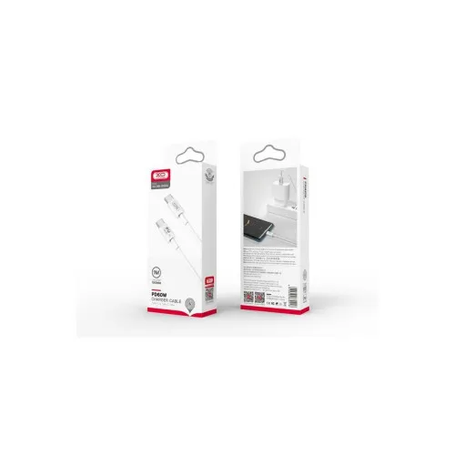 Cablu incarcare PD 60W Quick Charge transfer date Type-C la Type-C 2 m alb — imaginea 4