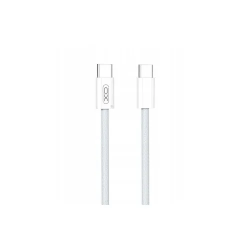 Cablu incarcare si date Type C la Type C 60W Quick Charge alb 1 m