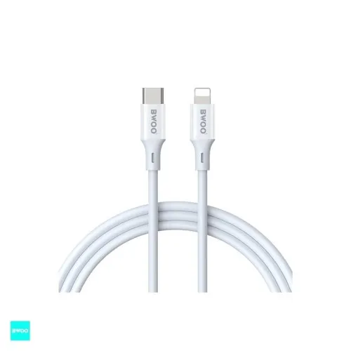 Cablu incarcare si transfer date Type-C la Lightning 1 m alb Bwoo