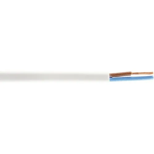 Cablu MYYM (H03VV-F) 2x0, 5 mm² alb, inel 50m
